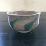 Turquoise decorated salad bowl