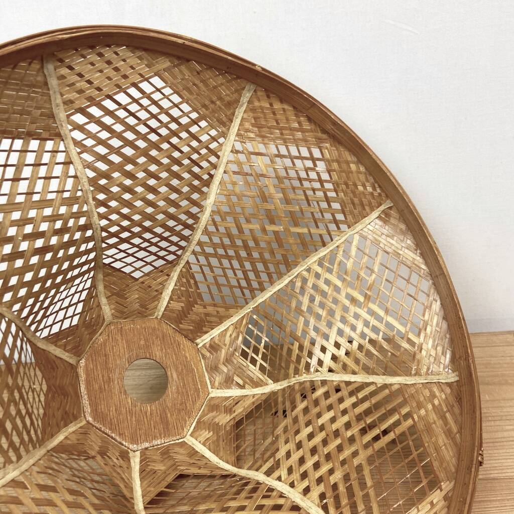 Woven Bamboo Lampshade – Japanese Design – Handmade Pendant
