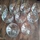 Set of 9 dessert cups, ice cream or crystalline fruit salad