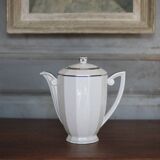 Art Deco porcelain teapot, porcelain coffee pot, kitchen