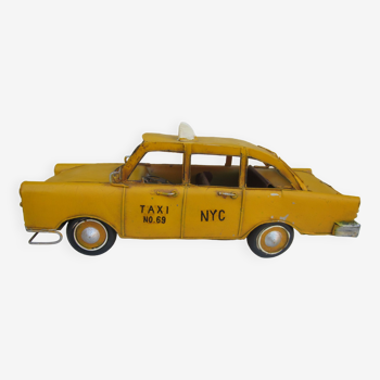 Sheet metal taxi car for decoration