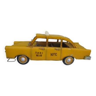 Sheet metal taxi car for decoration