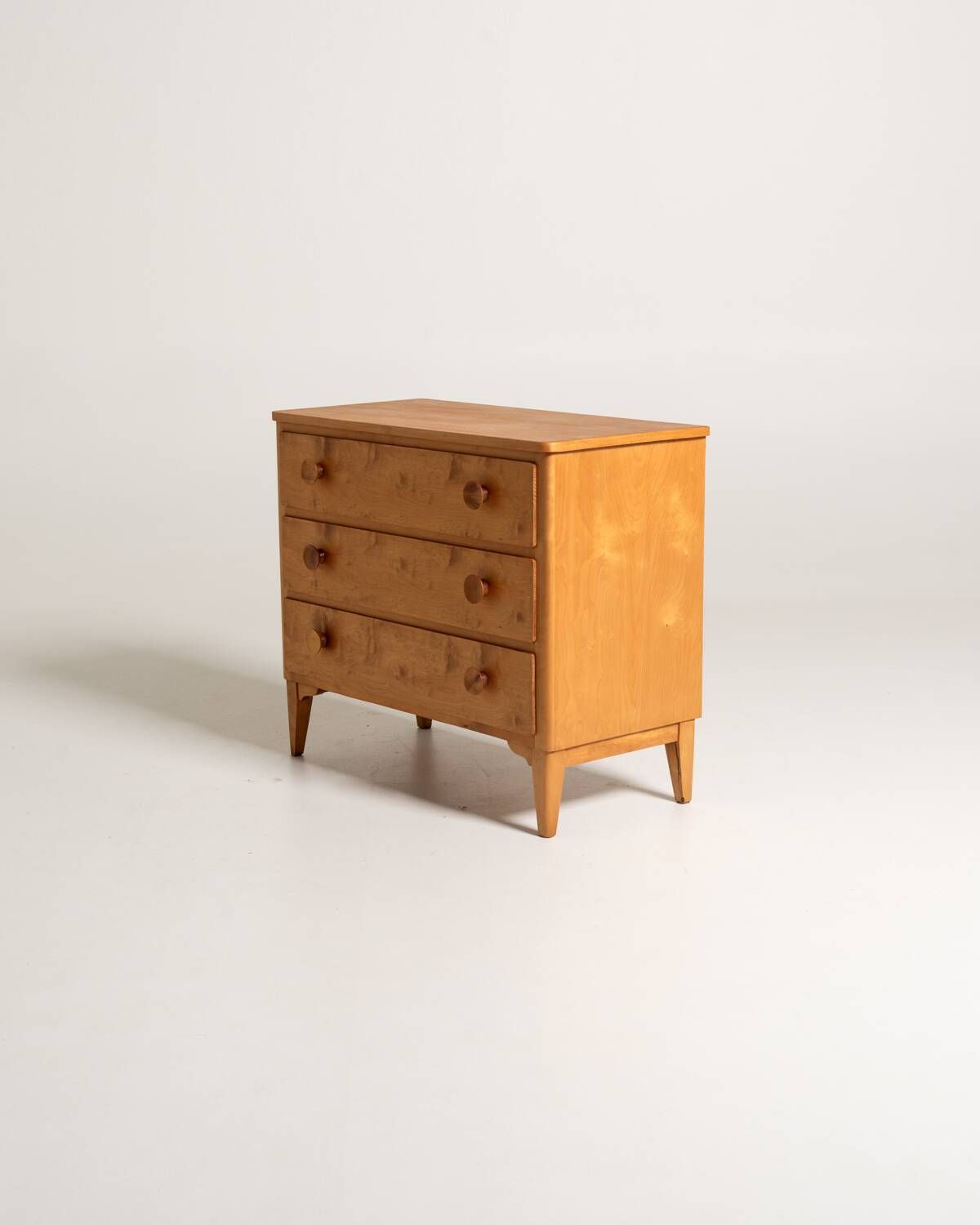 Swedish Birch Chest of Drawers, 1940s/50s