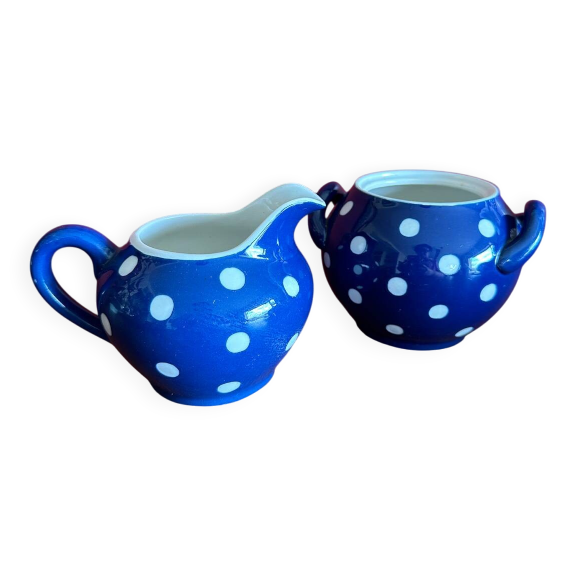 Duo de crémier, pot à lait vintage