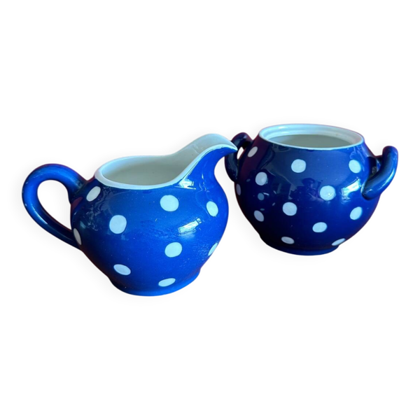 Duo de crémier, pot à lait vintage