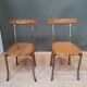 Paire de chaises industrielles