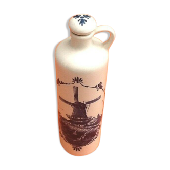 Bottle with white earthenware cap Décor Delft blue Grand mill