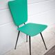 Chaise skaï verte, 50