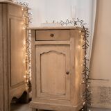 Antique oak bedside table