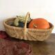 Grand panier ovale clair