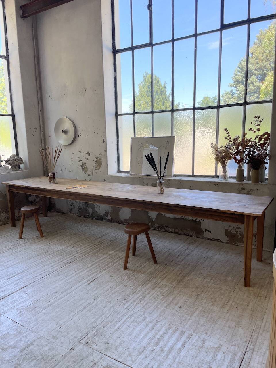 4m XXL pine and oak farmhouse table