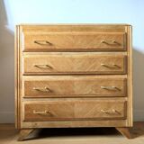 Commode vintage chêne et pieds compas
