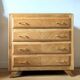 Commode vintage chêne et pieds compas