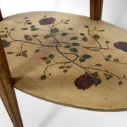Art Deco gueridon with painted and gilded floral decoration, France – Circa 1920