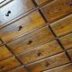 Antique apothecary furniture in oak France early twentieth century