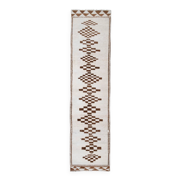 Tapis de couloir turc vintage