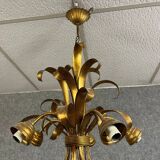 Leaf spray chandelier from the 1970s-1980s