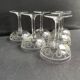 6 Champagne glasses – Saint Louis Christmas service rock crystal engraving 3540