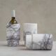 Vase marbre blanc lilas