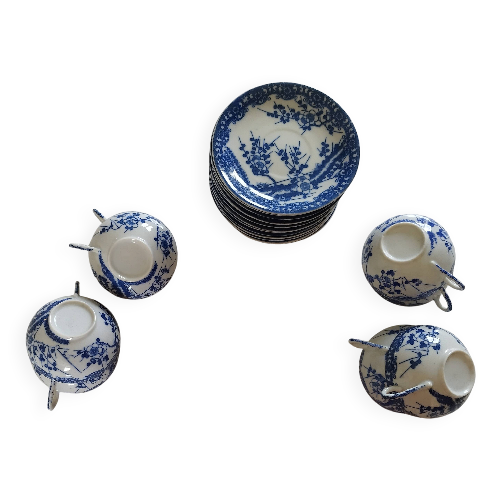 Antique Japanese porcelain tea service
