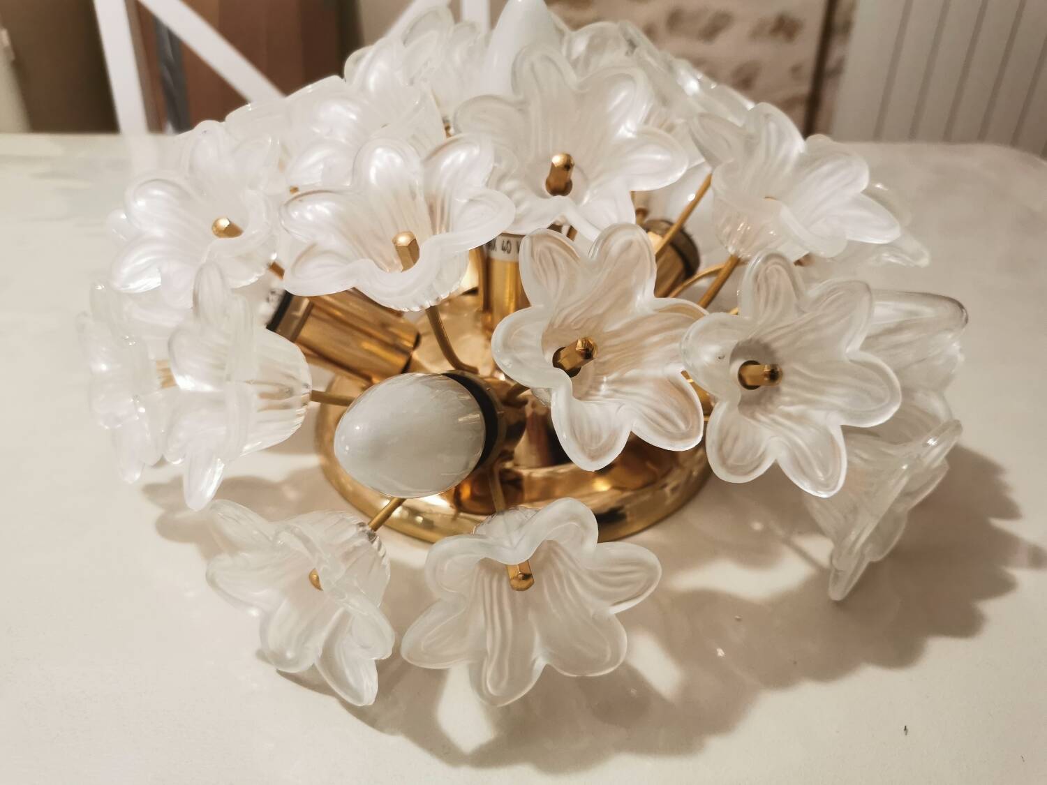 Vintage flower ceiling light