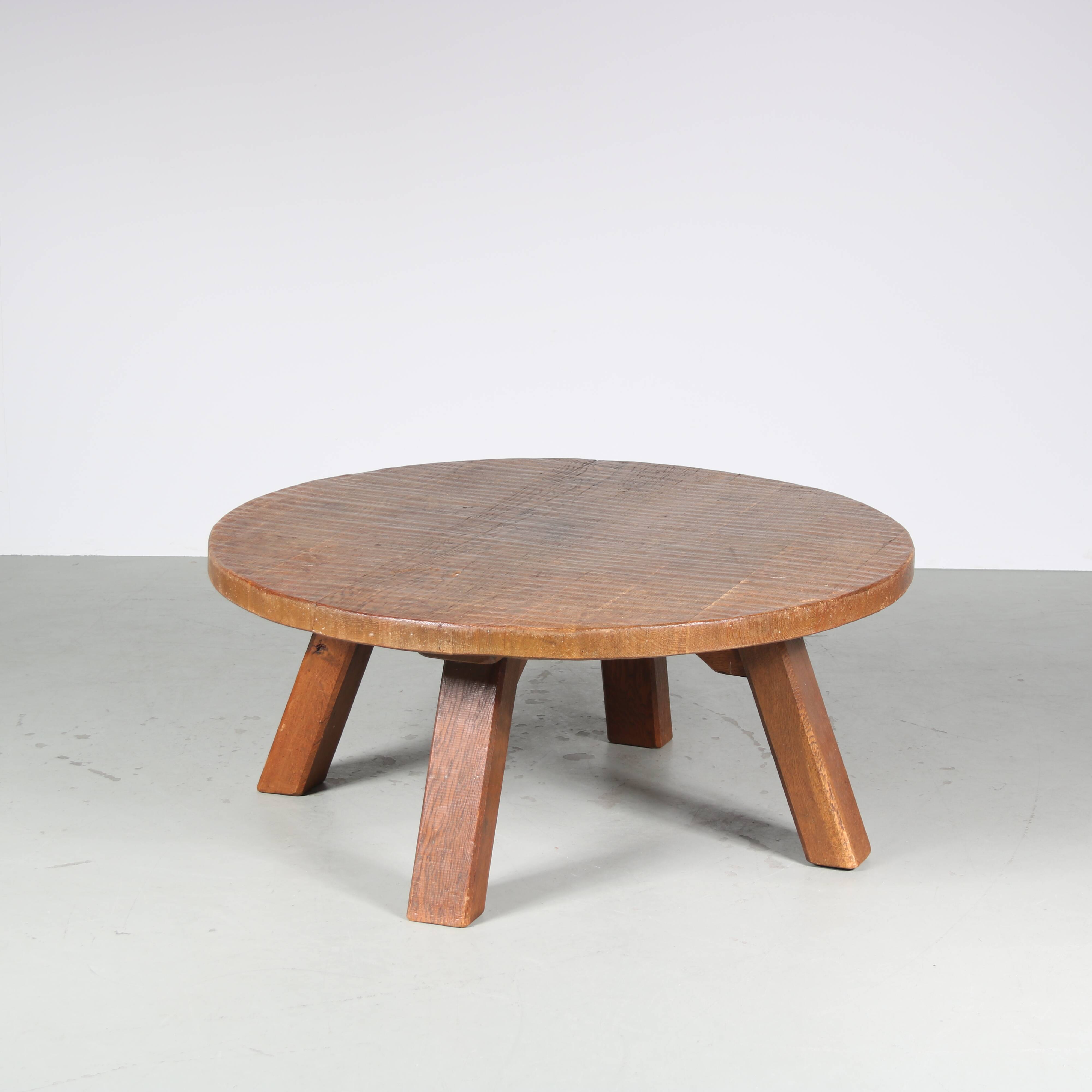 1970s Brutalist Coffee Table from the Netherlands