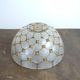 Suspension en nacre et perles orange