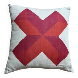 Red Rhine cushion cover