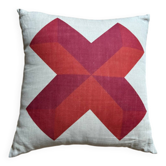 Red Rhine cushion cover