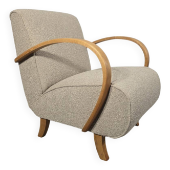 Art Deco Lounge Chair by Jindrich Halabala, 1940s