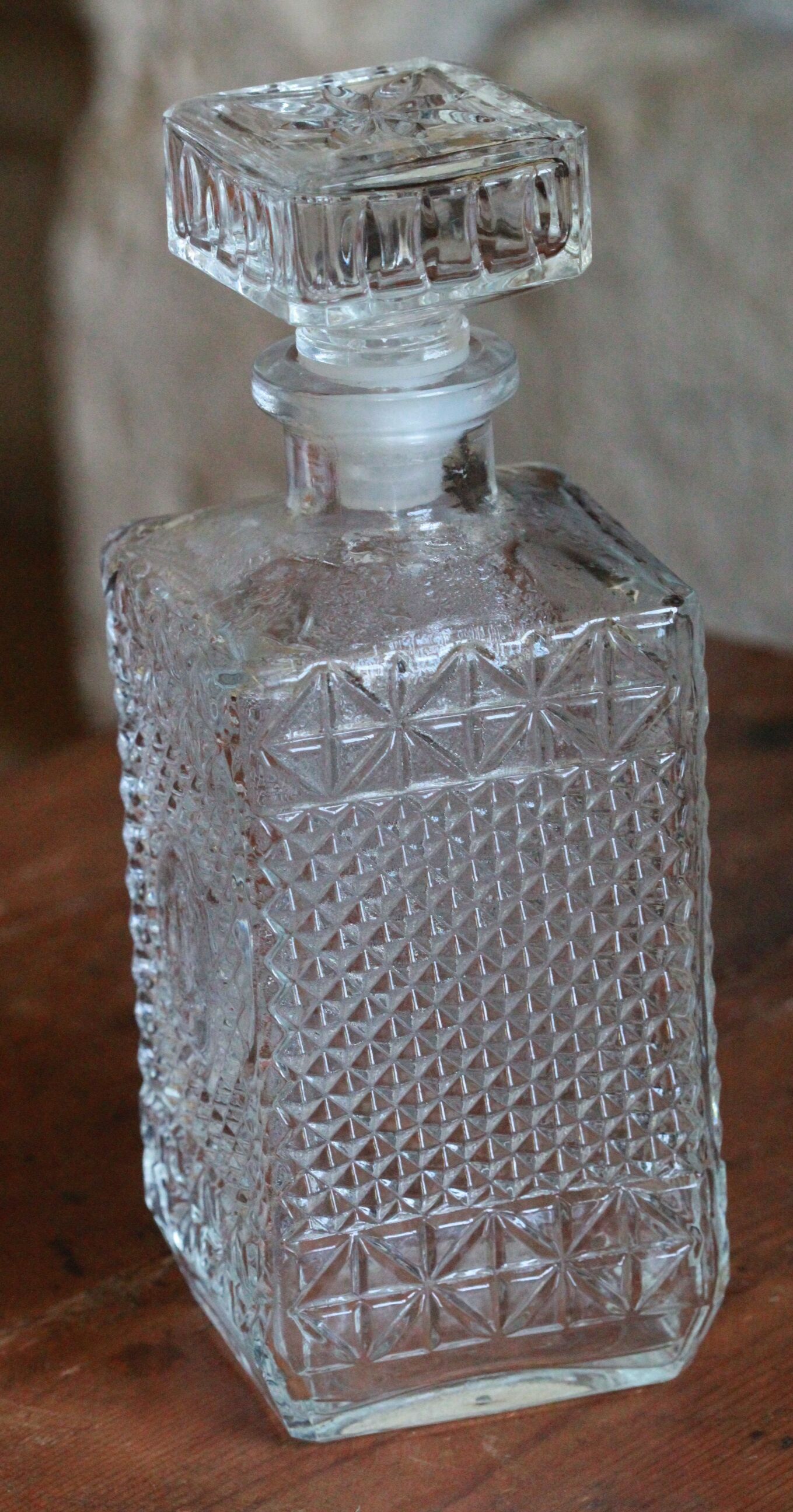 Old whisky decanter