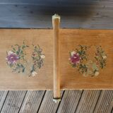 Travailleuse en bois motif floral