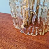 Amber glass wall lamp, design by Carl Fagerlund, Orrefors, 1960.