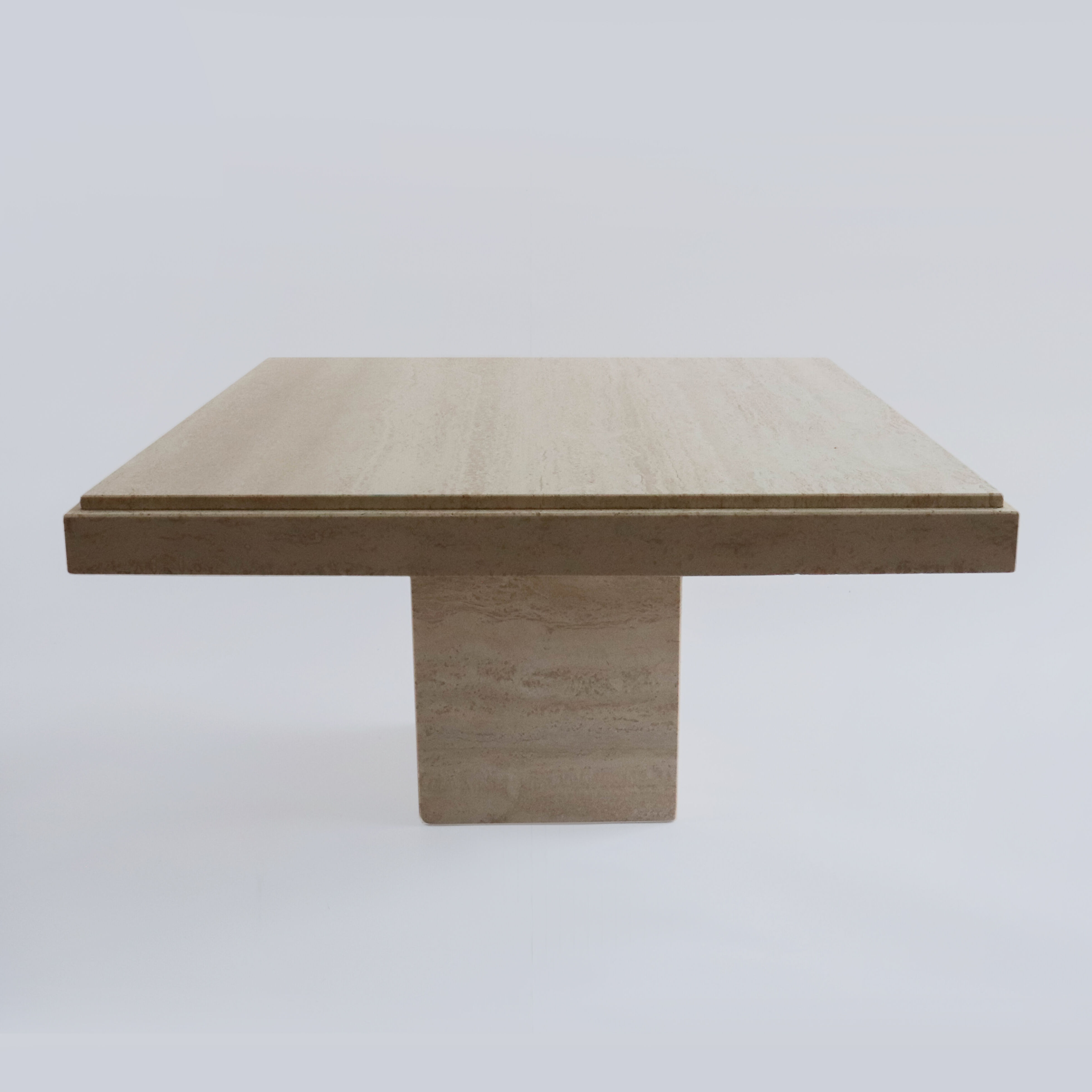 Travertine coffee table