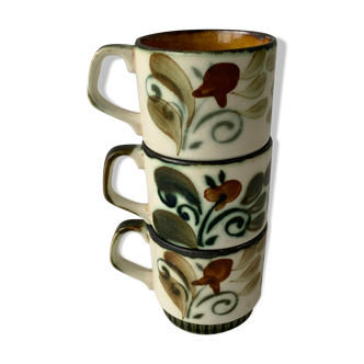 Trio of vintage cups