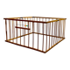 Vintage folding wooden children's playpen, 1950.