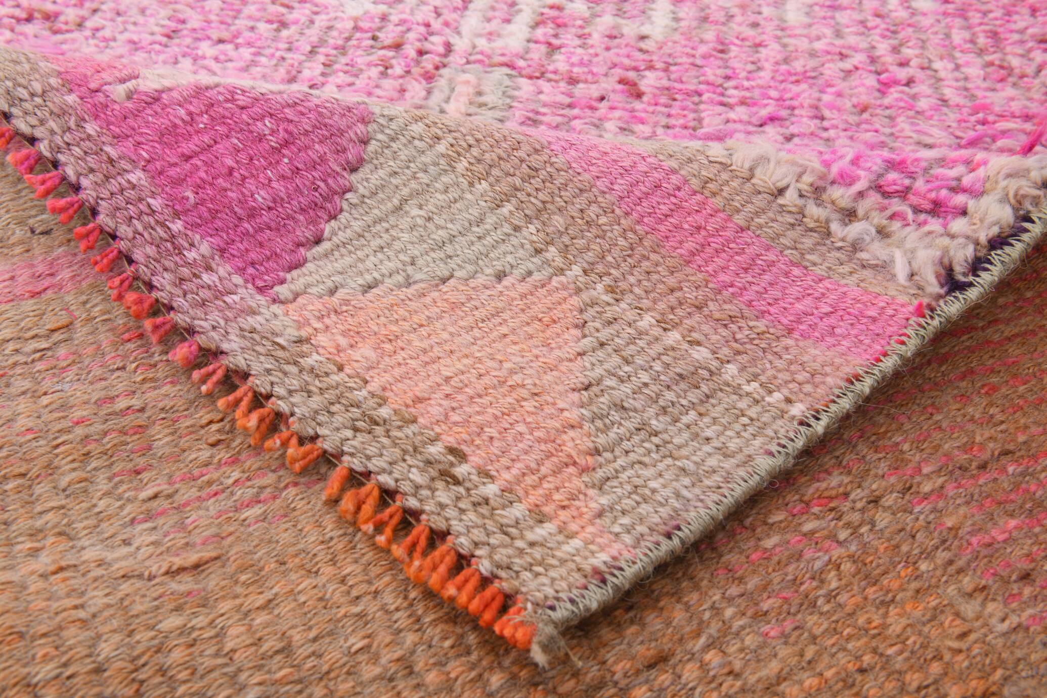 3x10 Oriental Pink Wool Turkish Runner Rug, 89x295Cm SK 18196