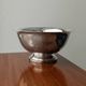 Large Vintage Silver-Plated Footed Salad Bowl, 1960s Italy, Argent Finish, Centerpiece Decor