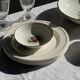 Vintage fruit salad service consisting of a bowl and 7 small dishes.