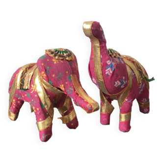 Duo d'éléphants indiens décoratifs