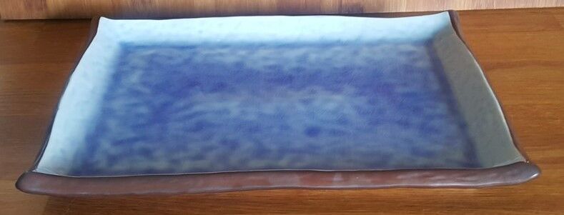 Japanese ceramic dish cracked effect