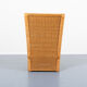 Vintage lounge armchair in wicker Italian design