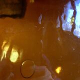 Old amber demijohn, 19th century, 10 litres