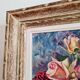 Peinture tableau ancien bouquet
