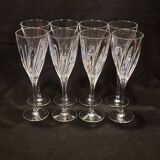 Set of 8 Cristal D'Arques Elixir Water Stemmed Glasses