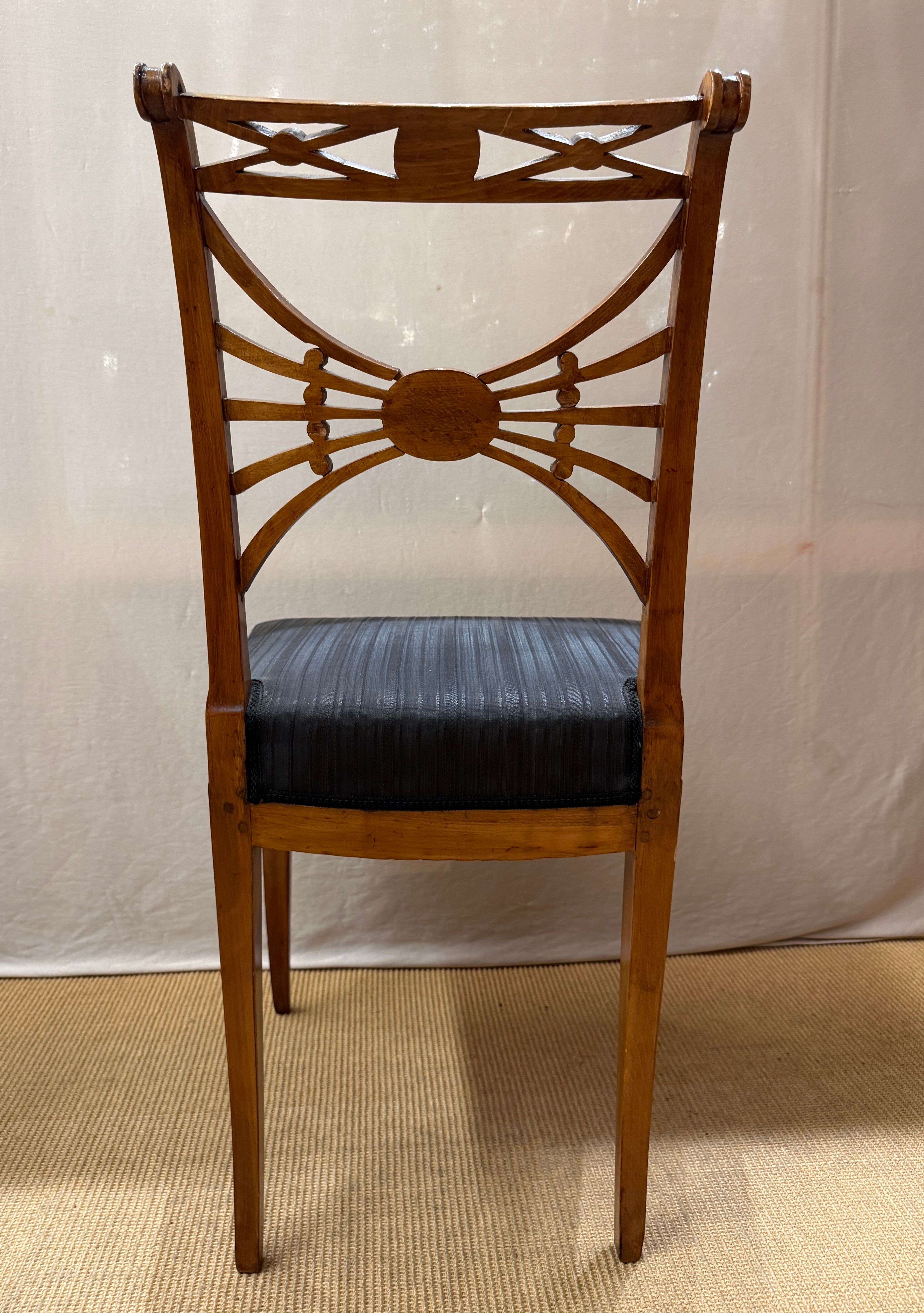 Set of 4 Neoclassical Dining Chairs by Friedrich Gottlob Hoffmann, Germany