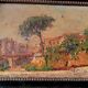 Painting from the late 19th century, impressionist oil on panel.