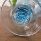 Biot blue candle holder