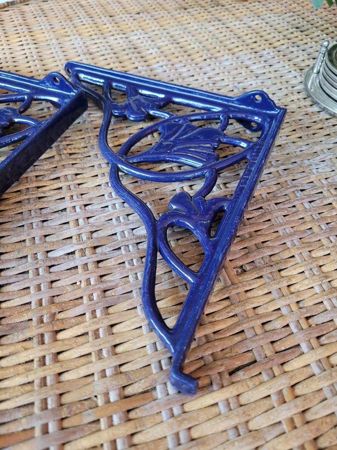 Pair of shelf brackets