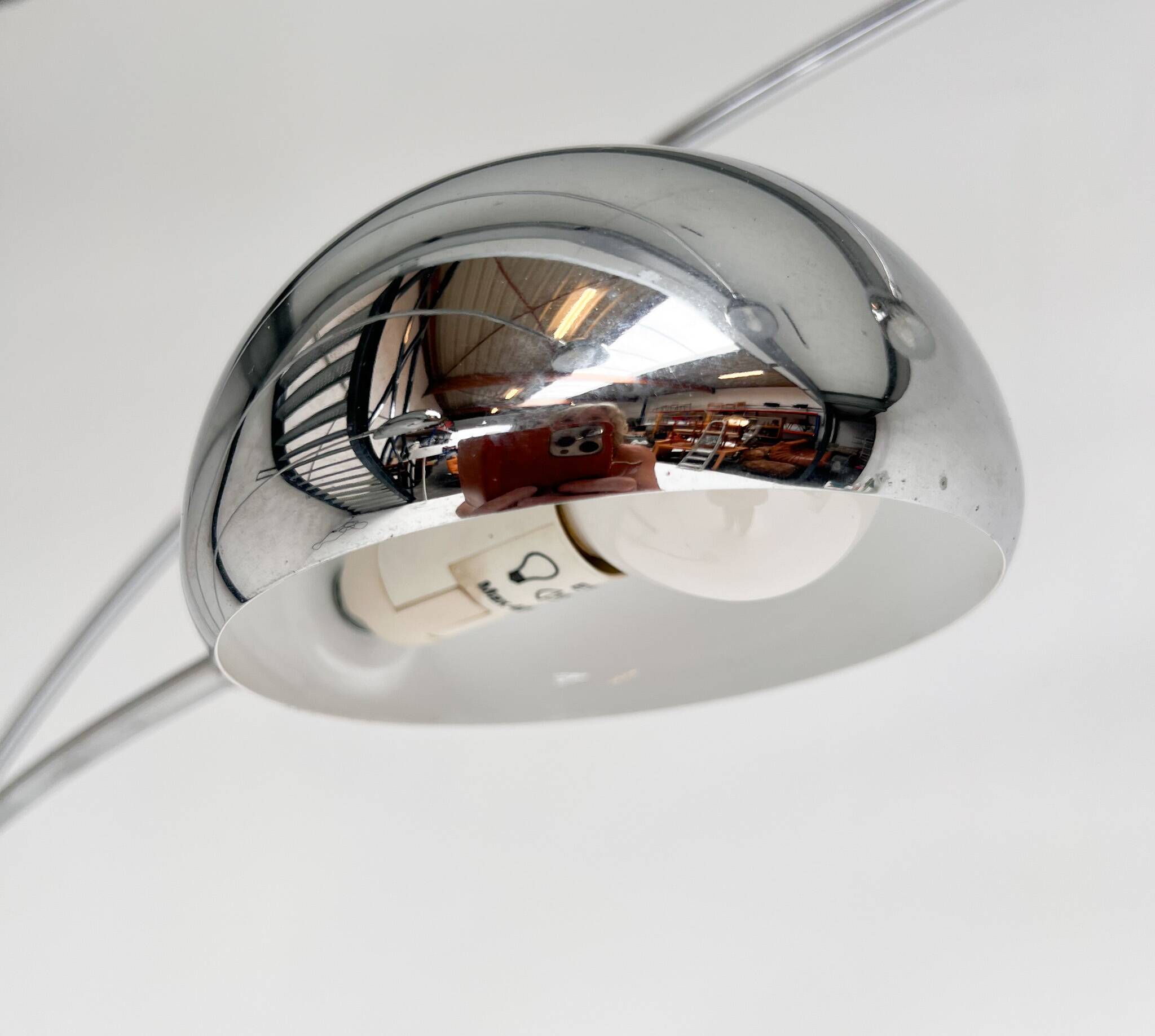 XL arc lamp by WOFI Leuchten from the 1970s